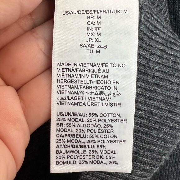 NWT Amazon Essentials Charcoal Gray V-Neck Cardigan Sweater in Women's Sz Medium - Picture 8 of 12